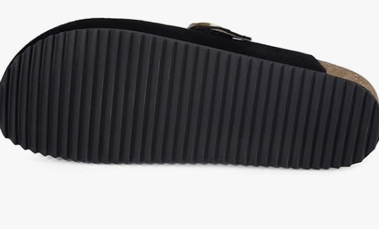 Womens Suede Clogs Mens Genuine Leather Mules Cork Footbed Sandals with Arch Suppor