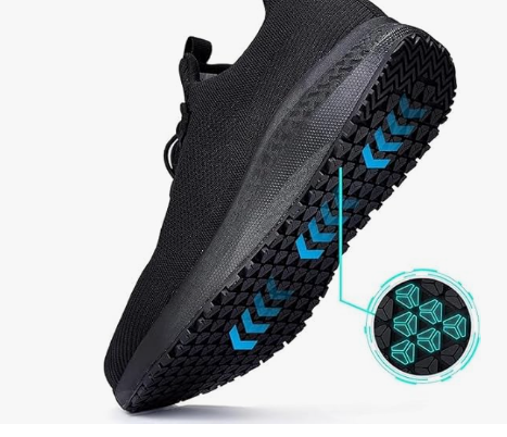 Men's Non Slip Work Shoes Restaurant Waterproof Chef Shoe for Kitchen Hospital Slip-Resistant Air Cushion Sneakers with Easy-Clean Modern Design Breathable Lightweight