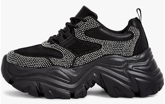 Women Fashion Platform White Leather Casual Dad Shoes Comfortable Wedge Walking Sport Sneakers