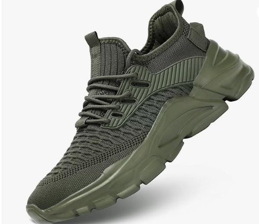 Men's Running Shoes, Non Slip, Breathable, Lightweight Fashion Sneakers, Slip Resistant Athletic Sports Walking Gym Work Shoe