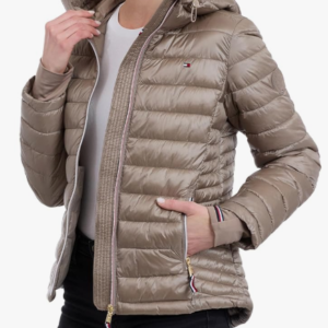 Women's Puffer Jacket, Lightweight Packable Jacket With Hood & Bag
